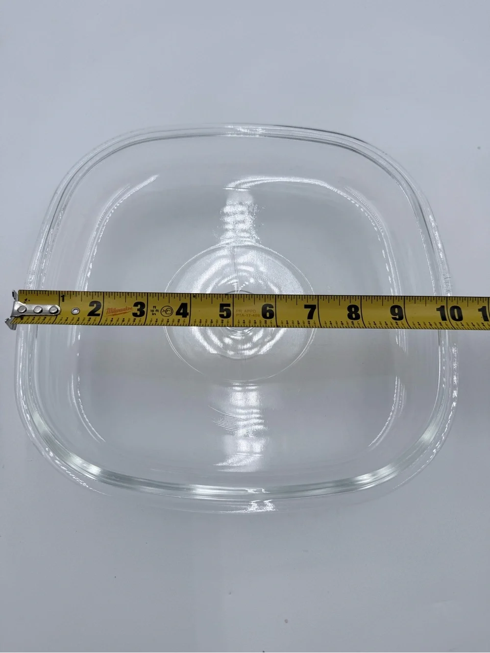 Pyrex A 12 C Clear Glass Square Replacement LID ONLY For Corning Ware 10